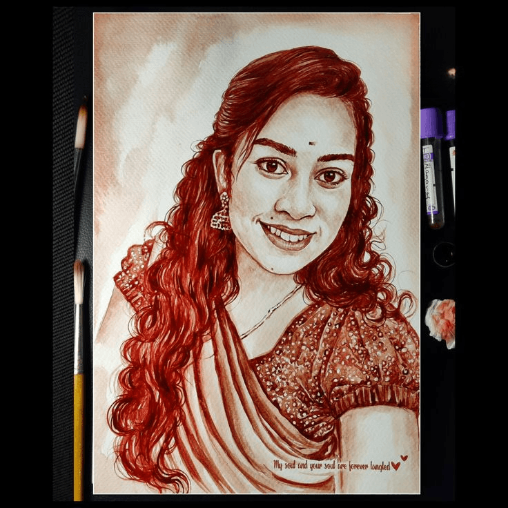 Blood Art (With Frame)