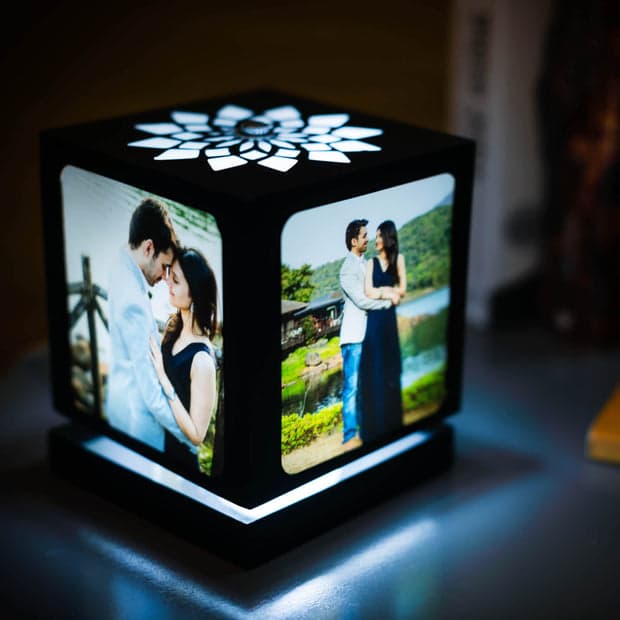 Anniversary Gift - Rotating Photo Lamp